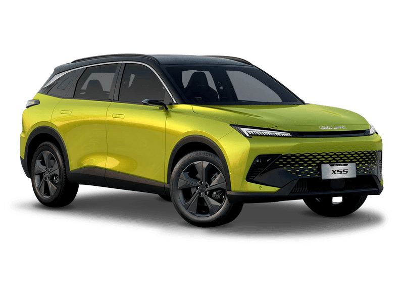 Купить BAIC X55 в Краснодаре - Жёлтый металлик с чёрной крышей